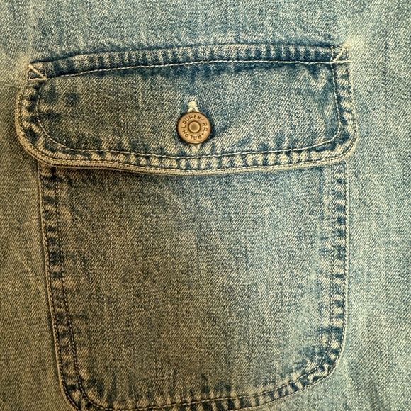 Rare 1993 Vintage RRL Ralph Lauren 3 Star Denim Work Shirt Men’s XL - Picture 6 of 7